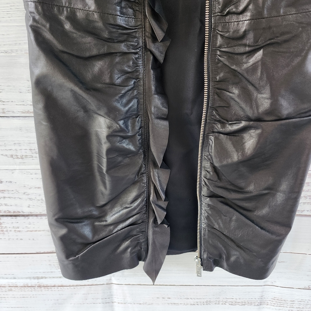 IRO black leather mini dress - Picture 6 of 12
